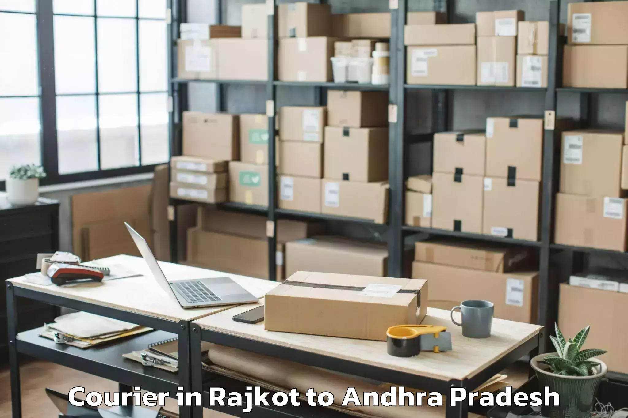 Comprehensive Rajkot to Gangavaram Port Courier